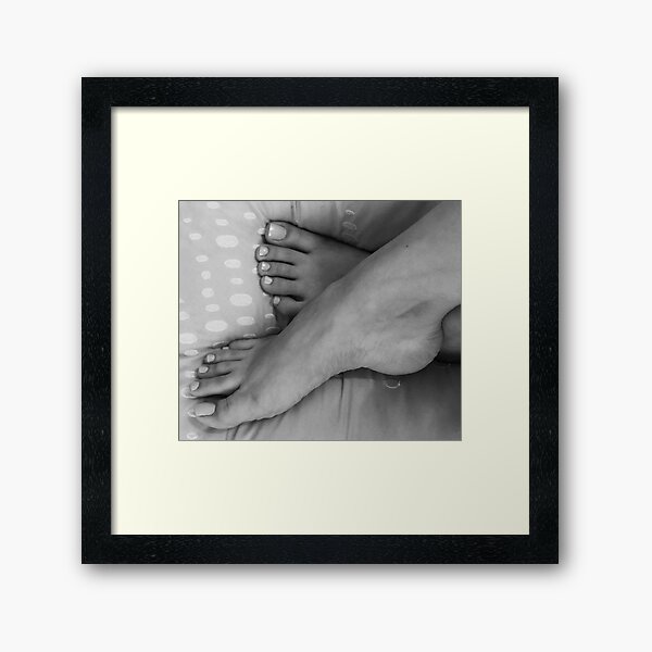 Item preview, Cassie Lee #4 Bed Resting Feet (B/W) designed and sold by Makrow.