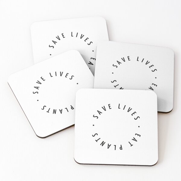 Item preview, Save Lives - Eat Plants - Vegan slogans designed and sold by Inspirationmotivation.
