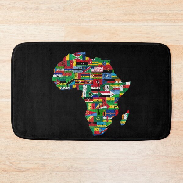 Item preview, Vintage Africa Map with Flags  designed and sold by vladocar.