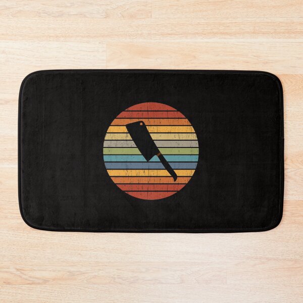 Item preview, Vintage Retro Meat Cleaver Butcher Knife Icon designed and sold by pcreations.