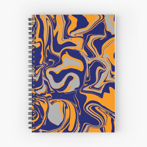 Item preview, Navy Orange and Grey Oil Slick designed and sold by WildNClassyFun.