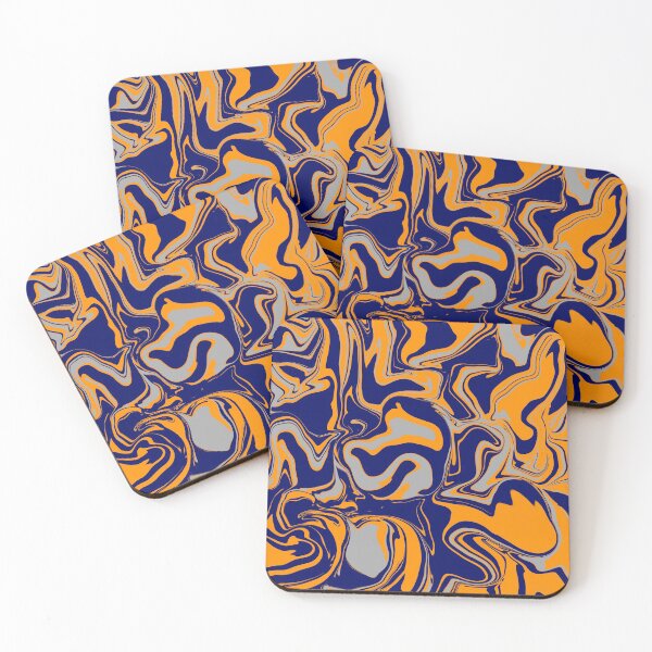 Item preview, Navy Orange and Grey Oil Slick designed and sold by WildNClassyFun.