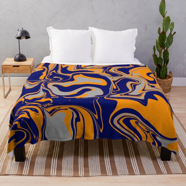 Item preview, Navy Orange and Grey Oil Slick designed and sold by WildNClassyFun.