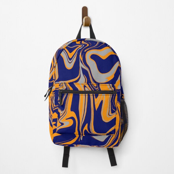 Item preview, Navy Orange and Grey Oil Slick designed and sold by WildNClassyFun.