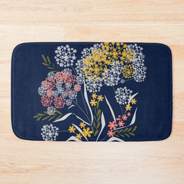 Item preview, Blue, flower pattern designed and sold by fuzzyfox.