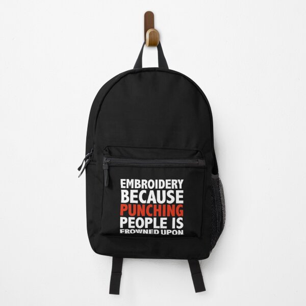 Item preview, Bordado porque pegar a la gente es mal visto designed and sold by losttribe.