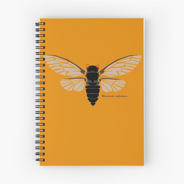 Item preview, Periodical Cicada Geometric Wildlife with Orange Background designed and sold by WildByNature.