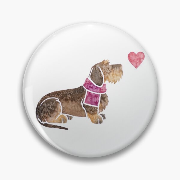 Item preview, Watercolour Dachshund (wirehaired) designed and sold by animalartbyjess.