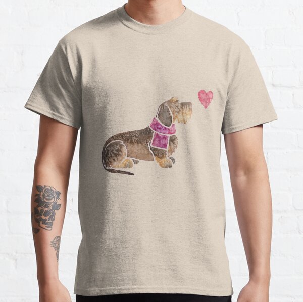 Watercolour Dachshund (wirehaired) Classic T-Shirt