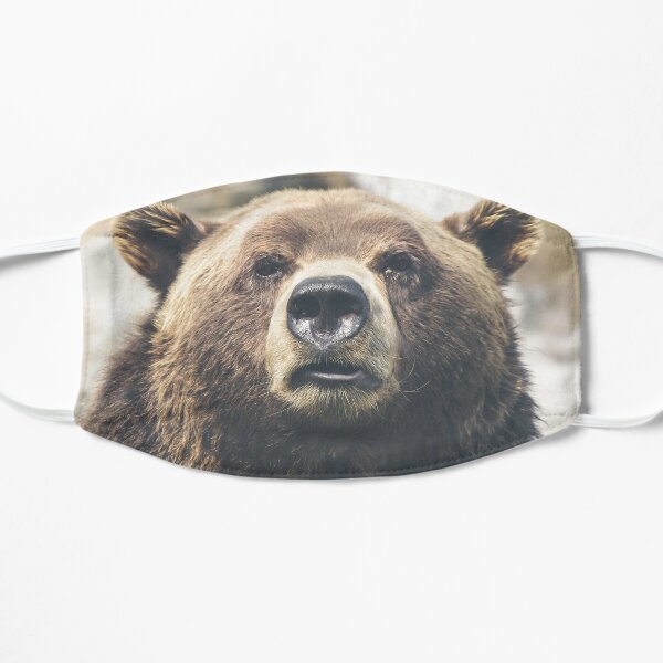 Grizzly Bear Face Masks Redbubble - grizzly bear ears roblox