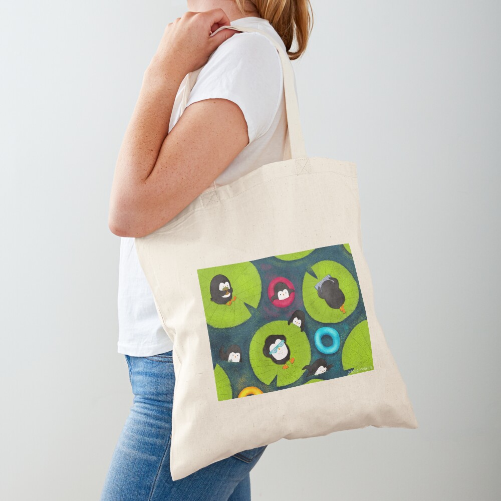 Penguins Resort Tote Bag
