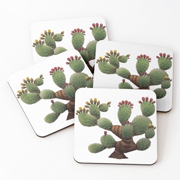 Item preview, Prickly Pear Nopale Cactus (Opuntia sp.) Digital Painting designed and sold by Inuyasha907.