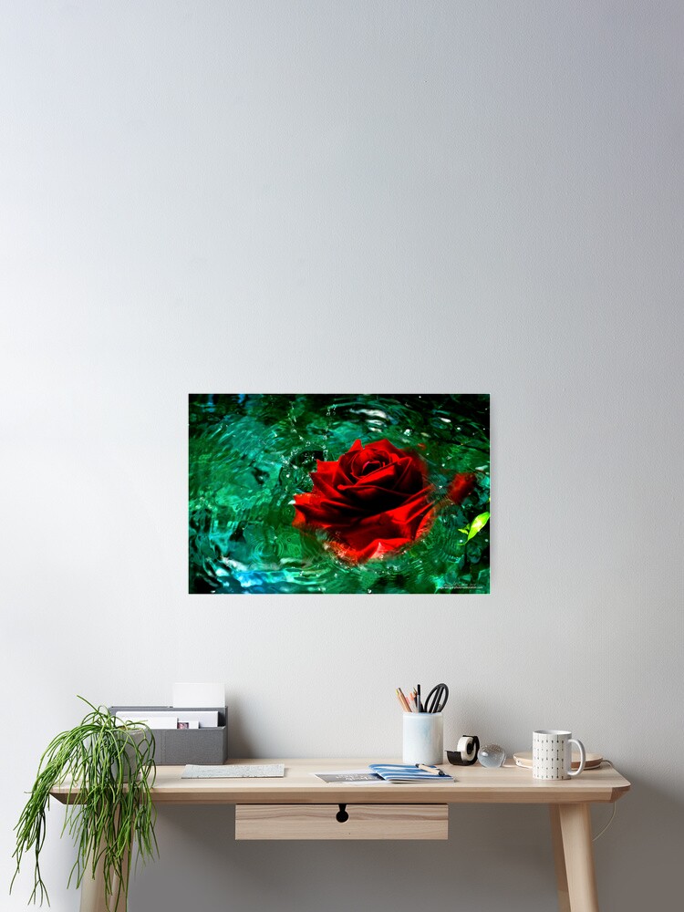 Thumbnail 2 of 3, Poster, Rosey Splash designed and sold by michaelasamples.