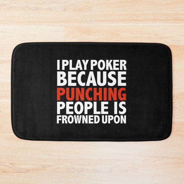Item preview, I I play cricket because punching people is frowned upon poker player designed and sold by losttribe.
