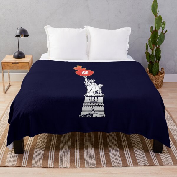 Item preview, t shirt bitcoin and the statue of Liberty Freedom illuminating the World navy blue designed and sold by sex-sansbol.