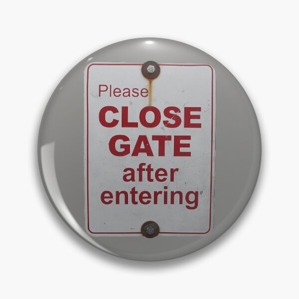 Item preview, close gate after designed and sold by Val Goretsky.
