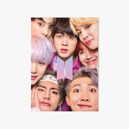 BTS Group Poster - KPOP - OT7 Art Board Print