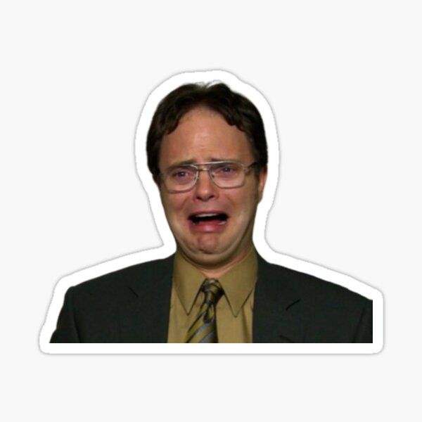 Dwight Crying Sticker For Sale By Bestofficememes Redbubble 1507