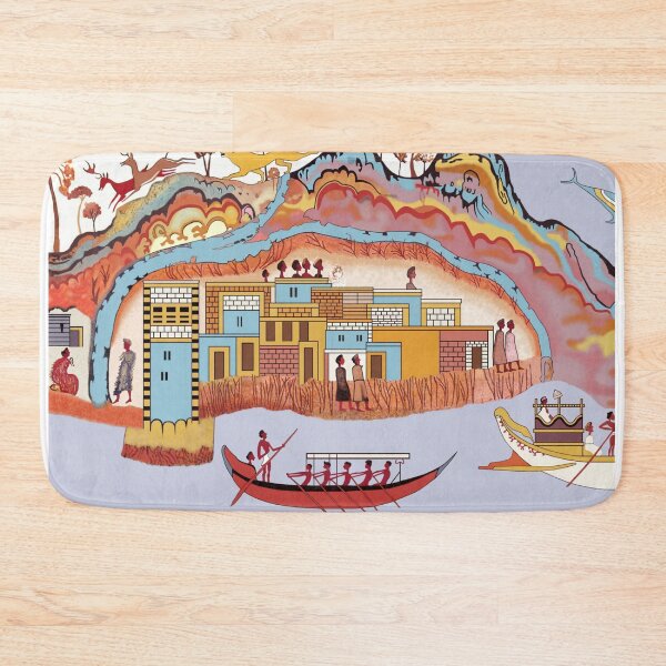 Item preview, Minoan Admirals Flotilla Fresco Thera Scene Restoration designed and sold by W. Sheppard Baird.