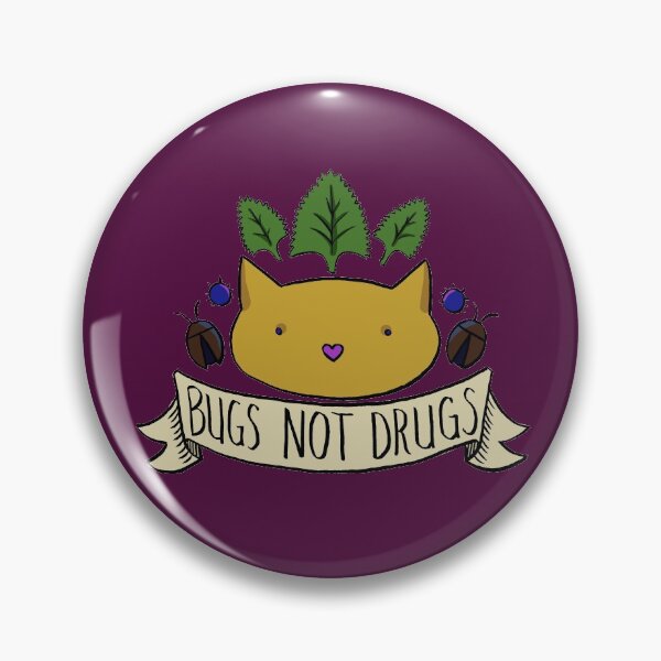 Item preview, Bugs Not Drugs Cat designed and sold by JackNRum.