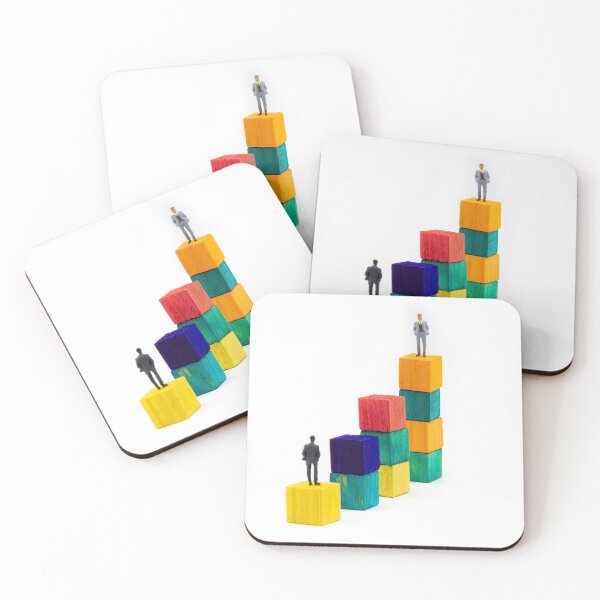 Item preview, Businessman sitting alone on a wooden cube designed and sold by Stanciuc.