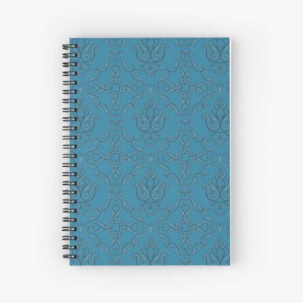 Damask in Ocean (Emmaline: Coordinate) Spiral Notebook