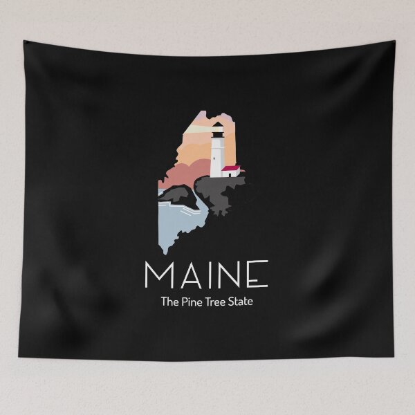 Item preview, Maine Proud State Motto The Pine Tree State graphic designed and sold by jakehughes2015.