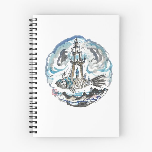 Item preview, Round watercolor with a Fishtower designed and sold by fishtower.