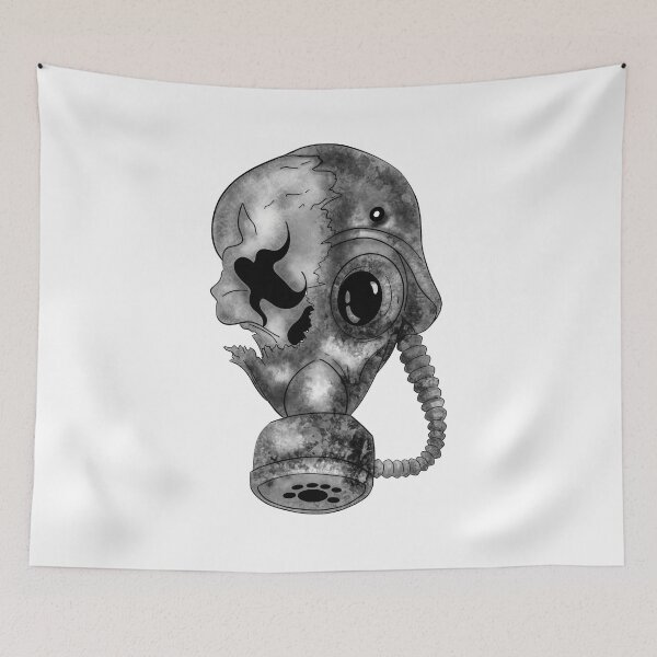 Item preview, Tattoo Style - Rusty Skull B&W designed and sold by alecoelho1.