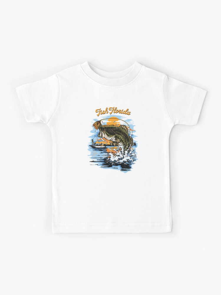 Largemouth Bass Fishing Graphic print | Fish Florida | Kids T-Shirt