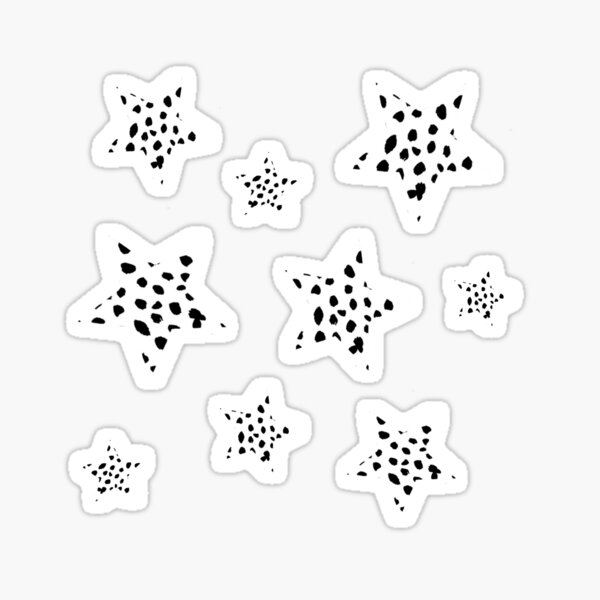 Dalmatian print stars Sticker