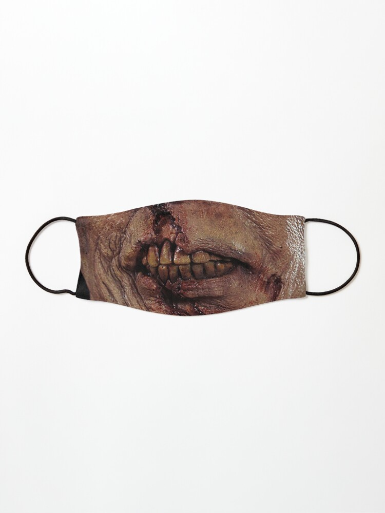 Zombie Face Mask By Oneeyedsmile Redbubble - transparent roblox zombie face