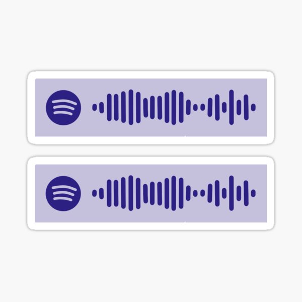 Party Favor By Billie Eilish Spotify Scan 2pack Sticker By Hollyawesome Redbubble - roblox id code for copycat by billie