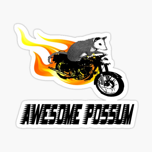 Rider face and gears Motorcycle stickers - TenStickers