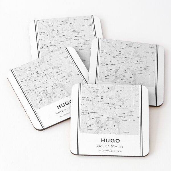 Item preview, Hugo Minnesota Coordinates and City Map designed and sold by Emily Designs.