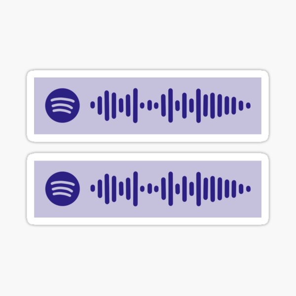 Party Favor By Billie Eilish Spotify Scan 2pack Sticker By Hollyawesome Redbubble - copycat billie roblox id code