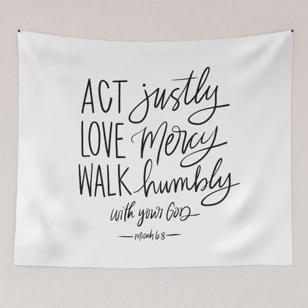 Item preview, Act Justly Love Mercy Walk Humbly designed and sold by thomaslettering.
