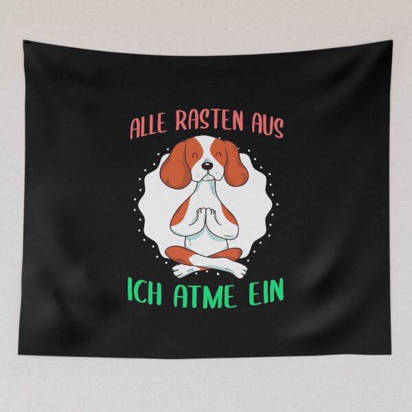 Item preview,  I breathe in. Perfect as a gift idea with a funny saying for everyone who likes to meditate. Fits yoga and mindful people designed and sold by khornholio.