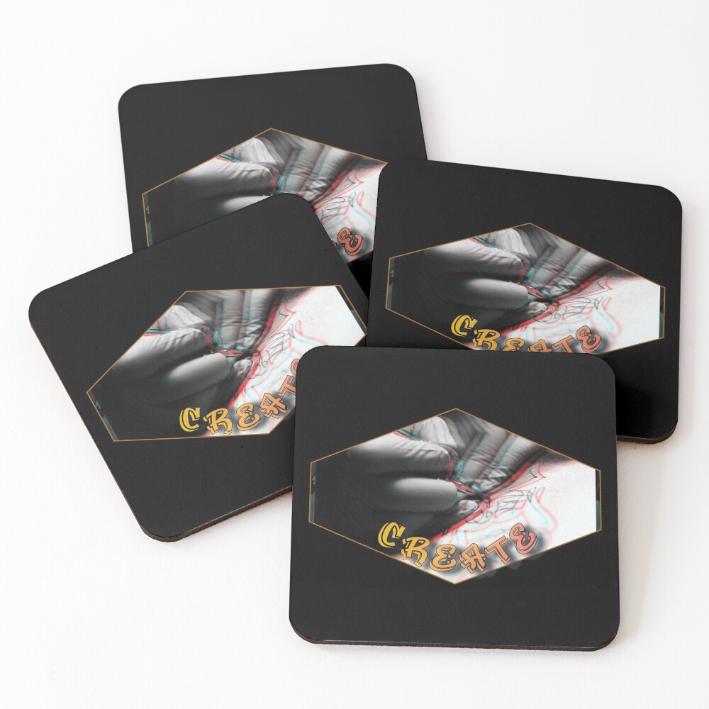 Item preview, Coasters (Set of 4) designed and sold by Monkey204.