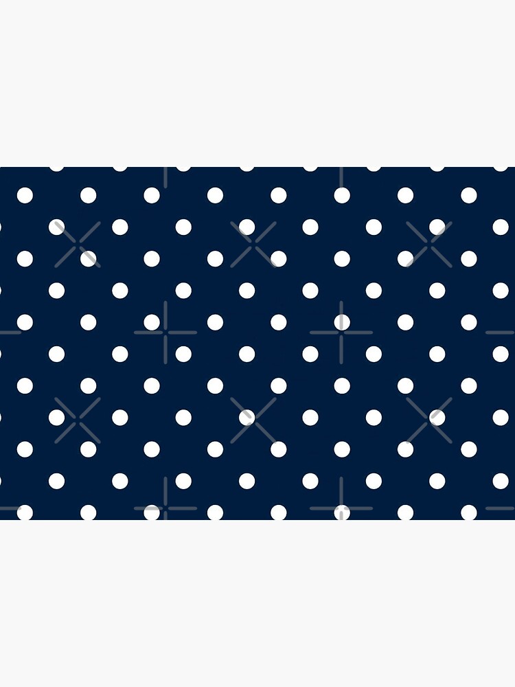 navy polka dots mask by amkrdh