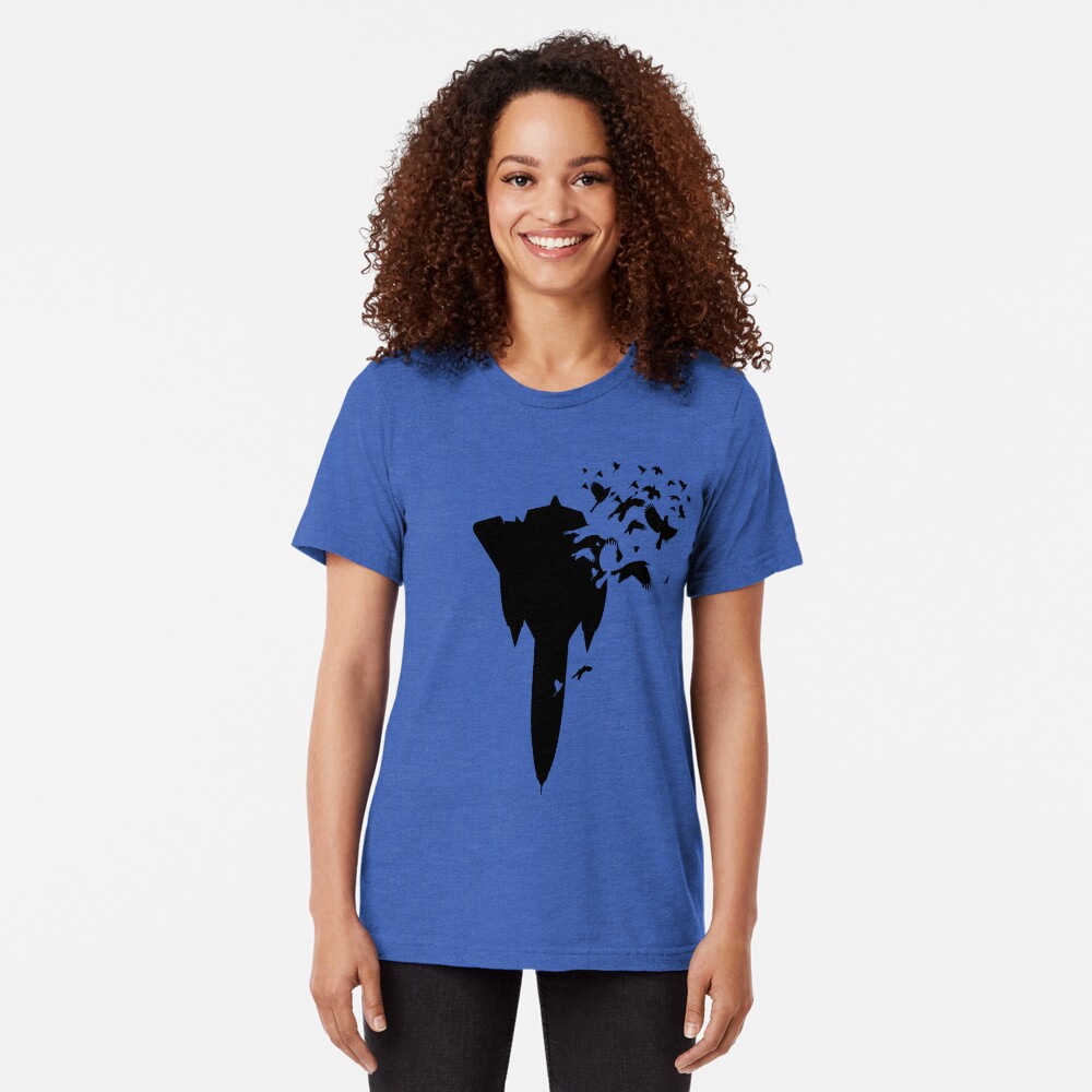 SR-71 Blackbird Escher Tri-blend T-Shirt