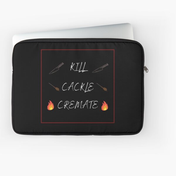 A dark alternative to live laugh love with graphics! Laptop Sleeve