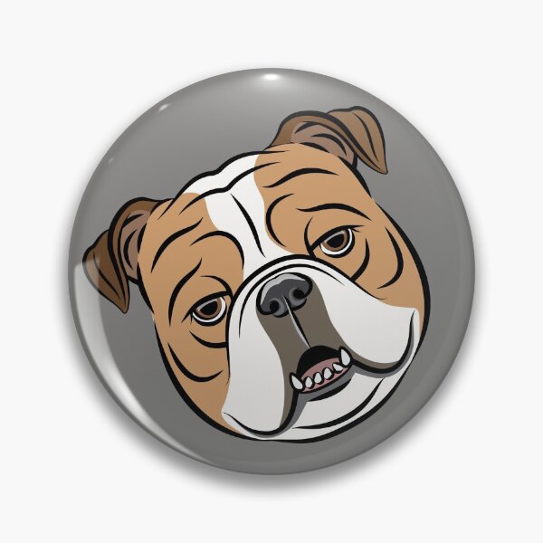 Artikelvorschau, Englische Bulldogge werfen - grau entworfen und verkauft von littlearrow.