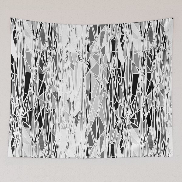 Item preview, Abstract Black and White Lines Pattern designed and sold by RootSquare.