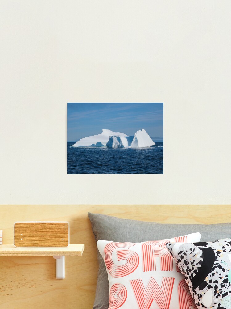 Canadian iceberg floating water | Photographic Print