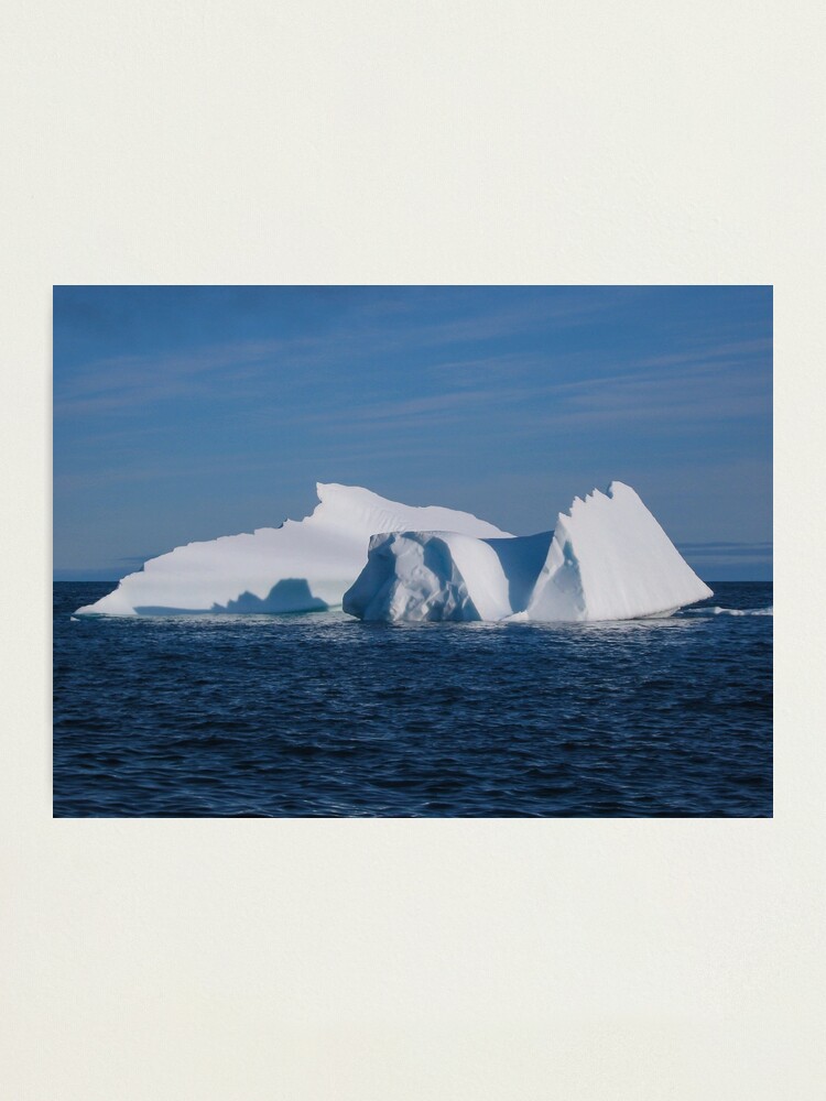 Canadian iceberg floating water | Photographic Print