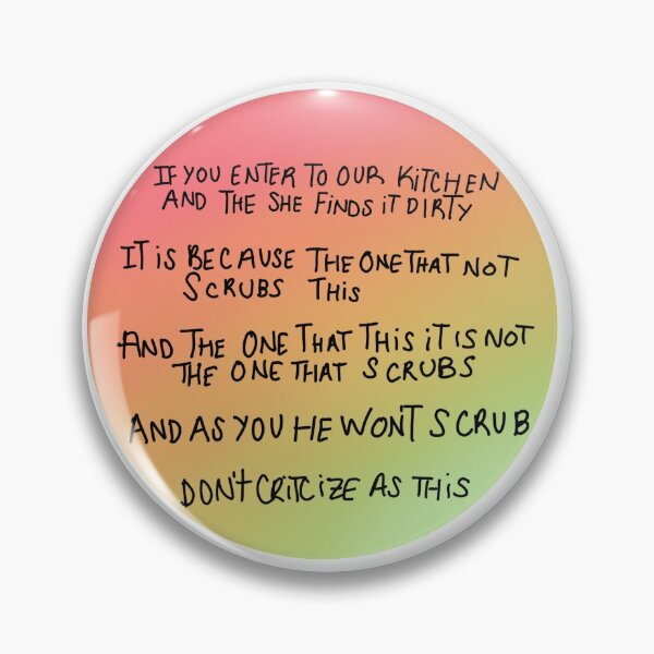Item preview, Eric Andre - Kitchen Sign - Don't Criticize as This designed and sold by jjwits.
