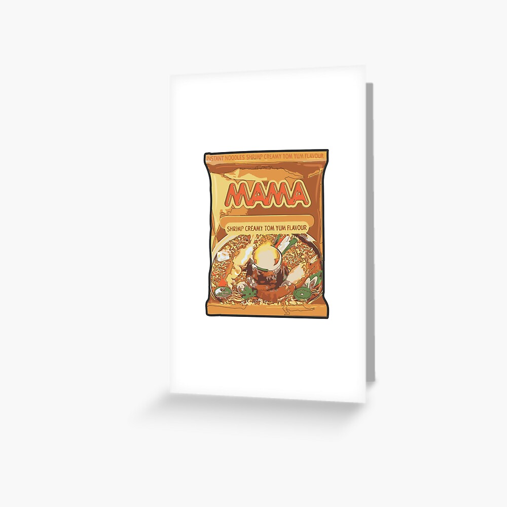 Mama Ramen Noodles Delicious Flavor Greeting Card for Sale by Xuenbox