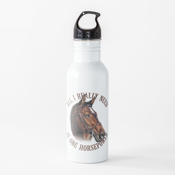 One Horsepower Brown Horse Water Bottle