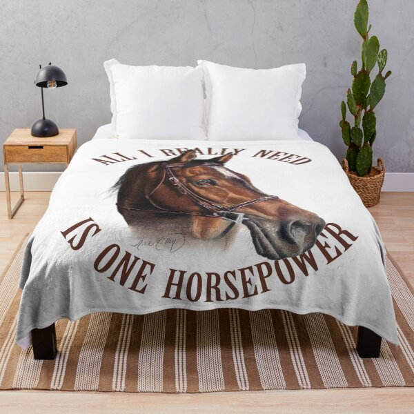 Item preview, One Horsepower Brown Horse  designed and sold by Nikki Milley.